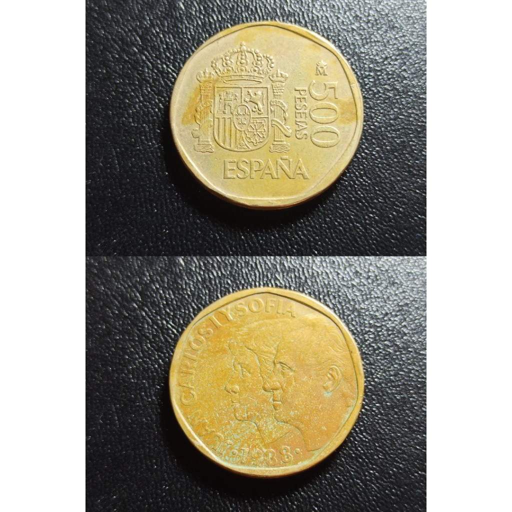 koin asing espana 500 pesetas k72