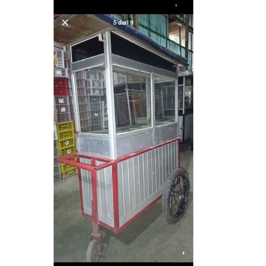 Gerobak Almunium Bekas Siomay Siap Pakai Dagang Lokasi Jak Tim