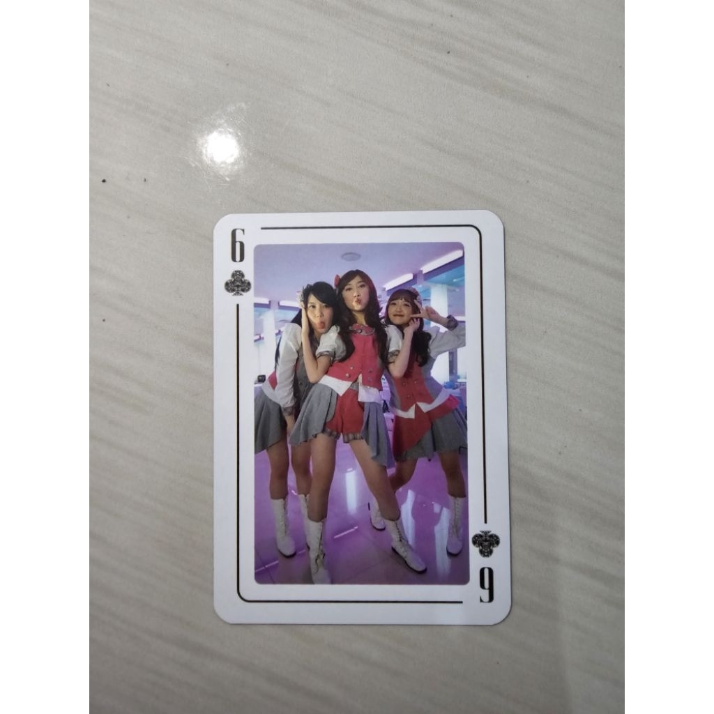 Playing card benefit ace full house jkt48 (marsha,jessi,lia)