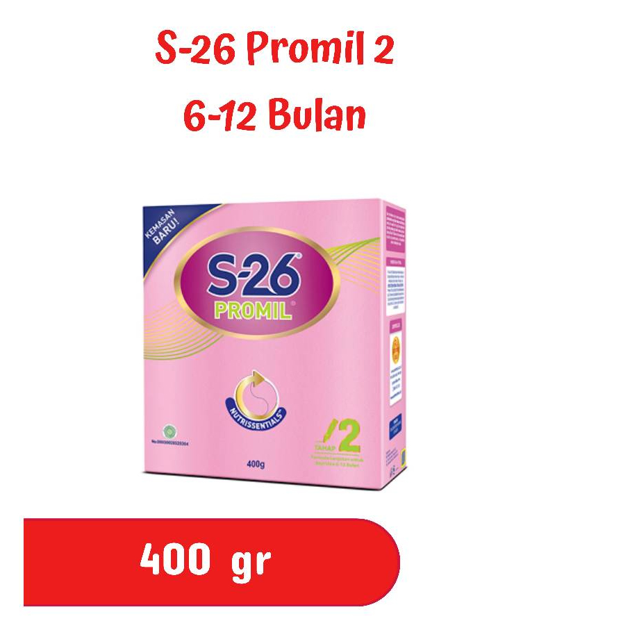 S-26 Promil 2 Susu Formula Bayi 6-12 Bulan 400 gr
