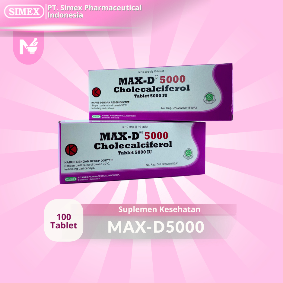 MAX-D5000 I VITAMIN D35000 IU I SUPLEMEN KESEHATAN I SIMEX