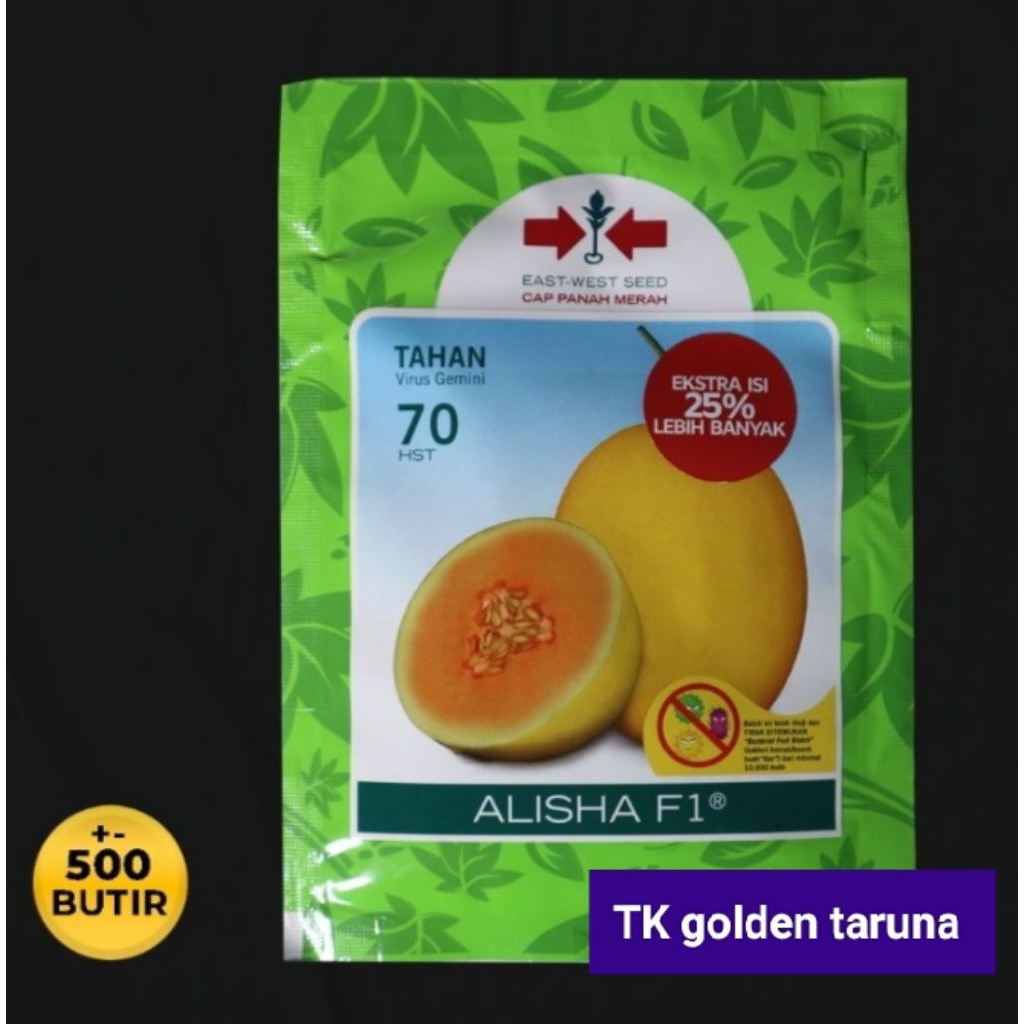 BENIH MELON HIBRIDA F1 GOLDEN ALISHA F1-+ 500 biji