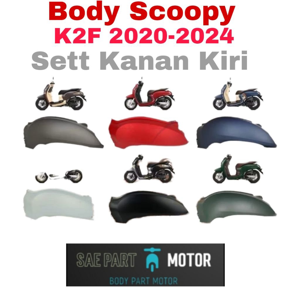 Cover Body Belakang Honda Scoopy K2F Bahan Asli Lost Pack Scoopy Prisetige Scoopy Stylish 2020 2021 
