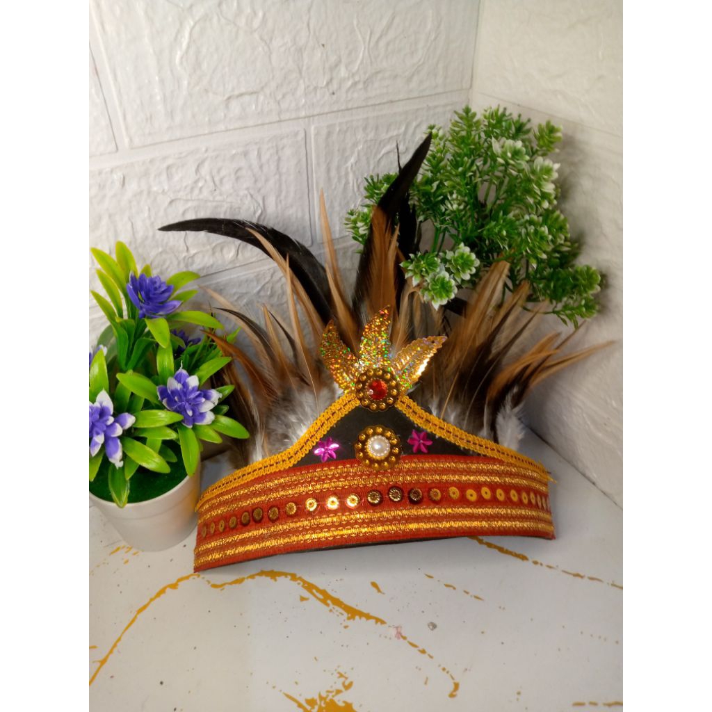 MAHKOTA BULU DAYAK KALIMANTAN