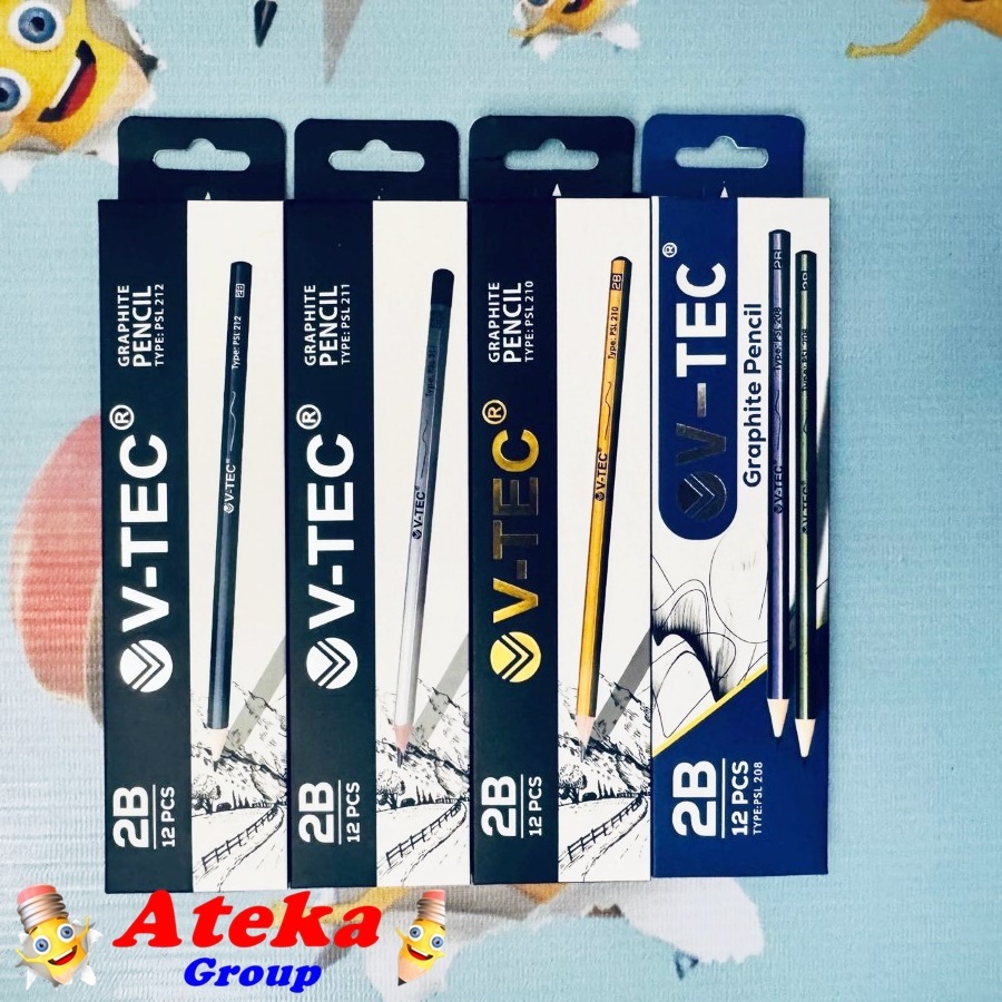 

[BOX/12PCS] V-TEC PENSIL 2B PSL 208 210 211 212