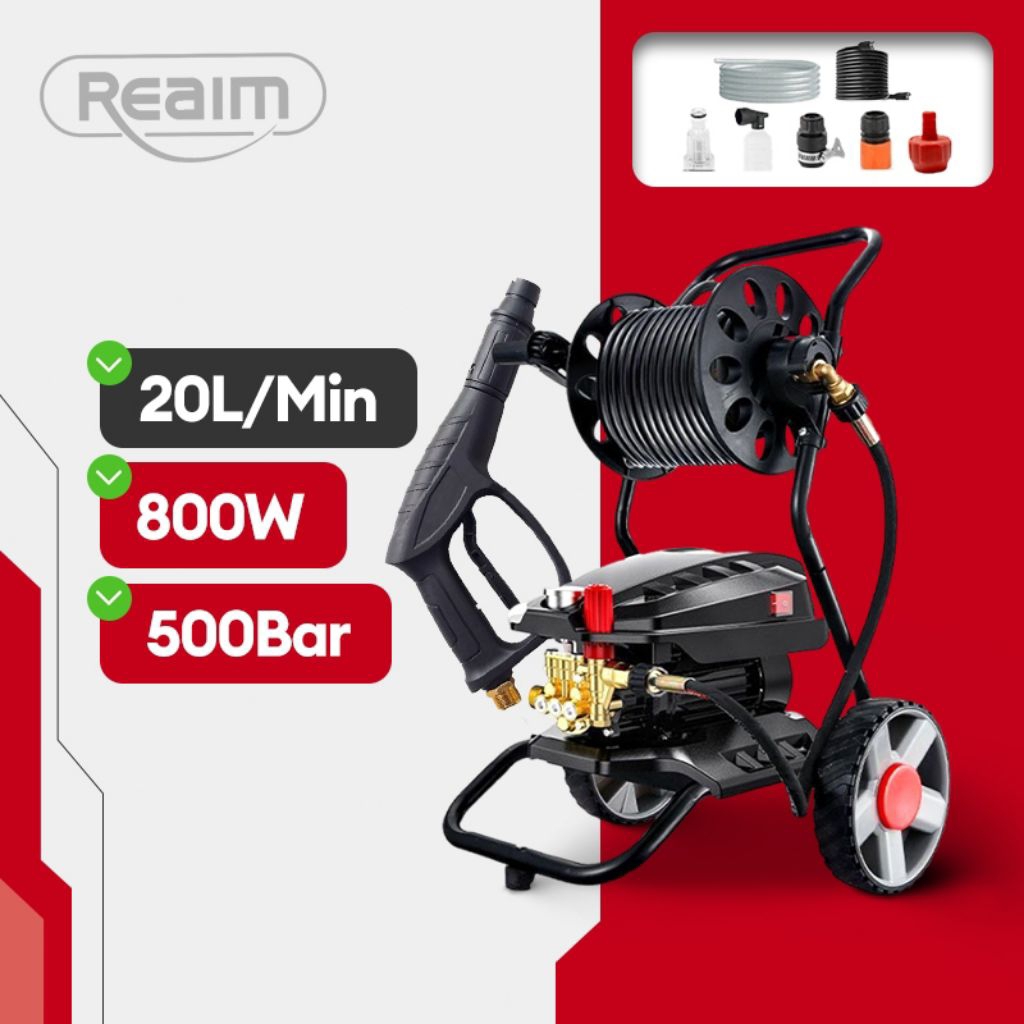 REAIM Mesin Steam Jet Cleaner 500Bar High Pressure Mesin Alat Cuci Steam Mobil
