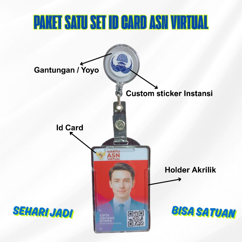 

CETAK ID CARD ASN VIRTUAL SATU SET