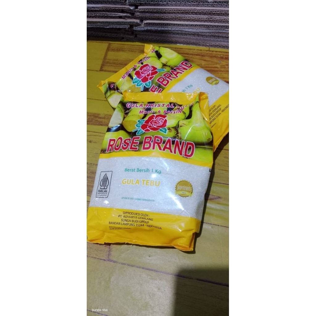 

gula Rose brand 1kg (warna random)