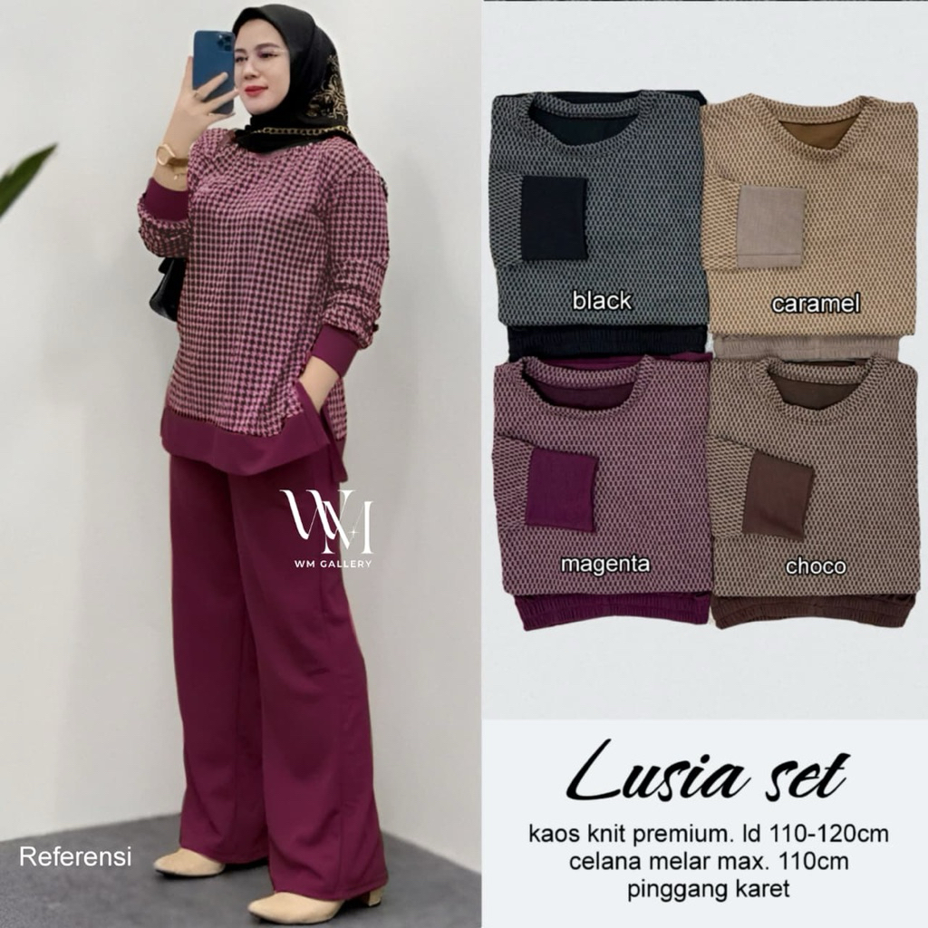 SETELAN WANITA LUSIA SET KNIT By WM