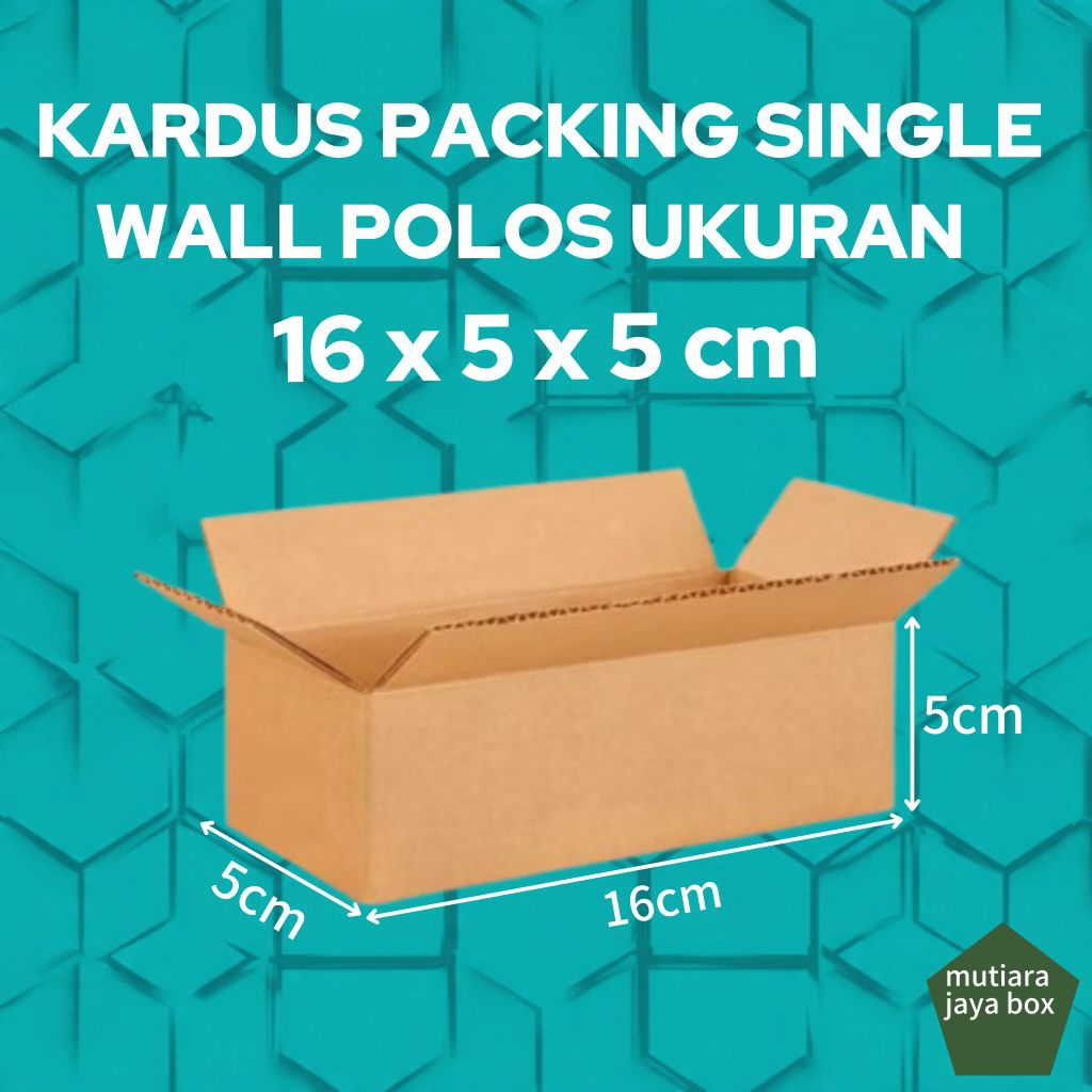 

KARDUS PACKING 16x5x5cm SINGLE WALL POLOS
