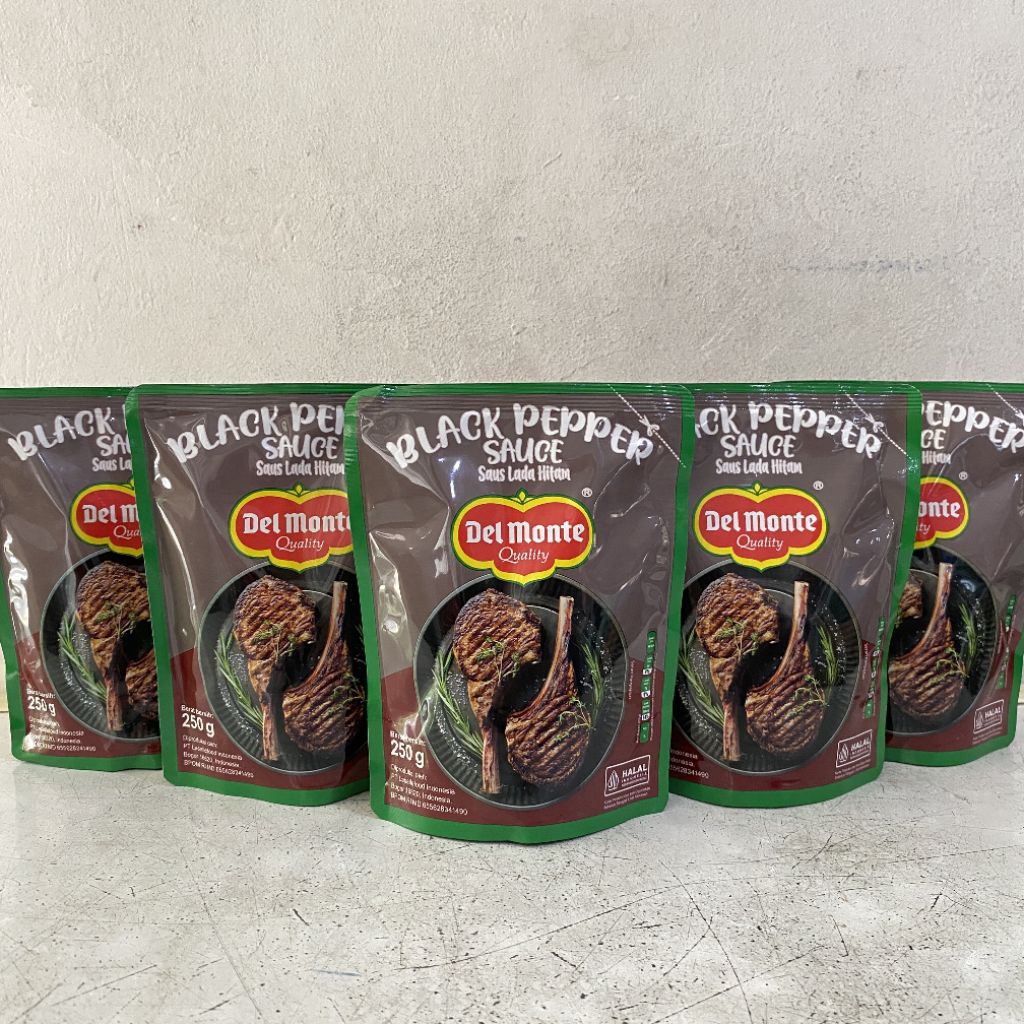 

Delmonte black pepper sauce 250 gram | saus lada hitam