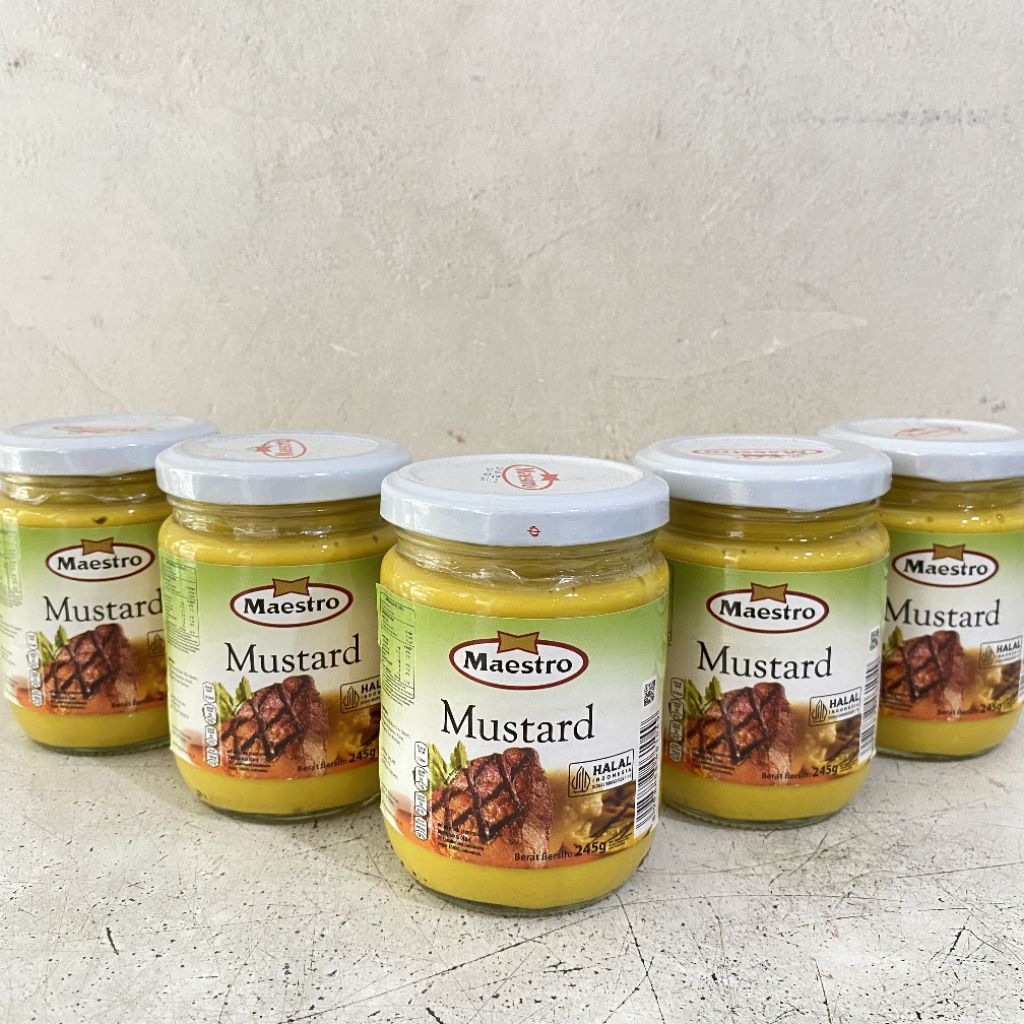 

Maestro mustard 245 gram | mustard sauce | maestro mustard sauce