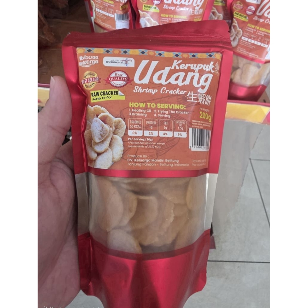 

Kerupuk Udang Cap Keluarga Mentah