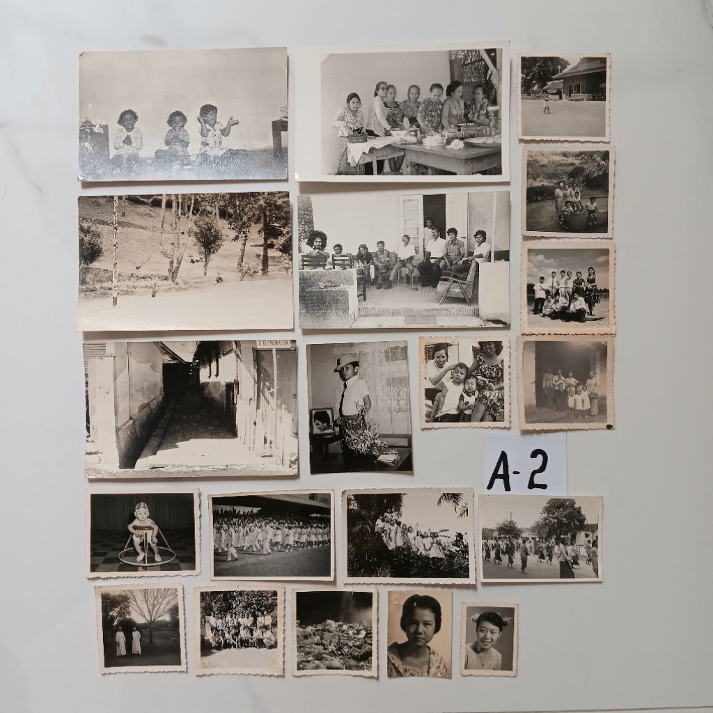 Paket A2 - 20 Lembar Foto Kuno ASLI Lawas Jadul Tempo Dulu Tahun 1950-1980an