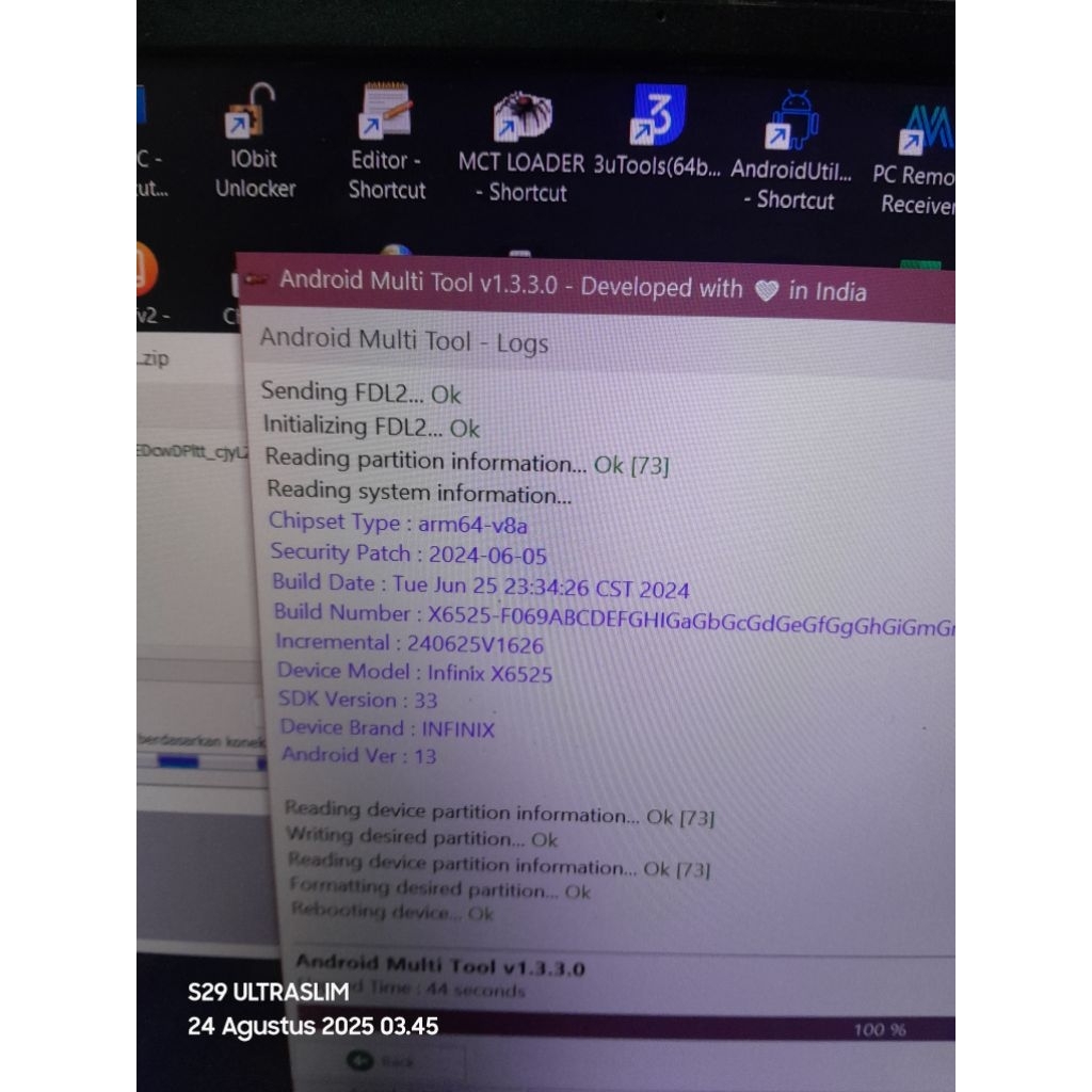 mesin infinix smart 8 baca diskripsi
