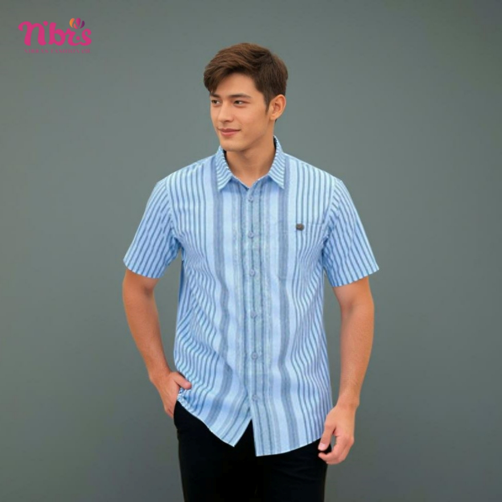 Terbaru Koko Muslim Nibras NKC 008 NKC 08 NKC 8 Atasan Lengan Pendek Dobby Cotton Premium Disc