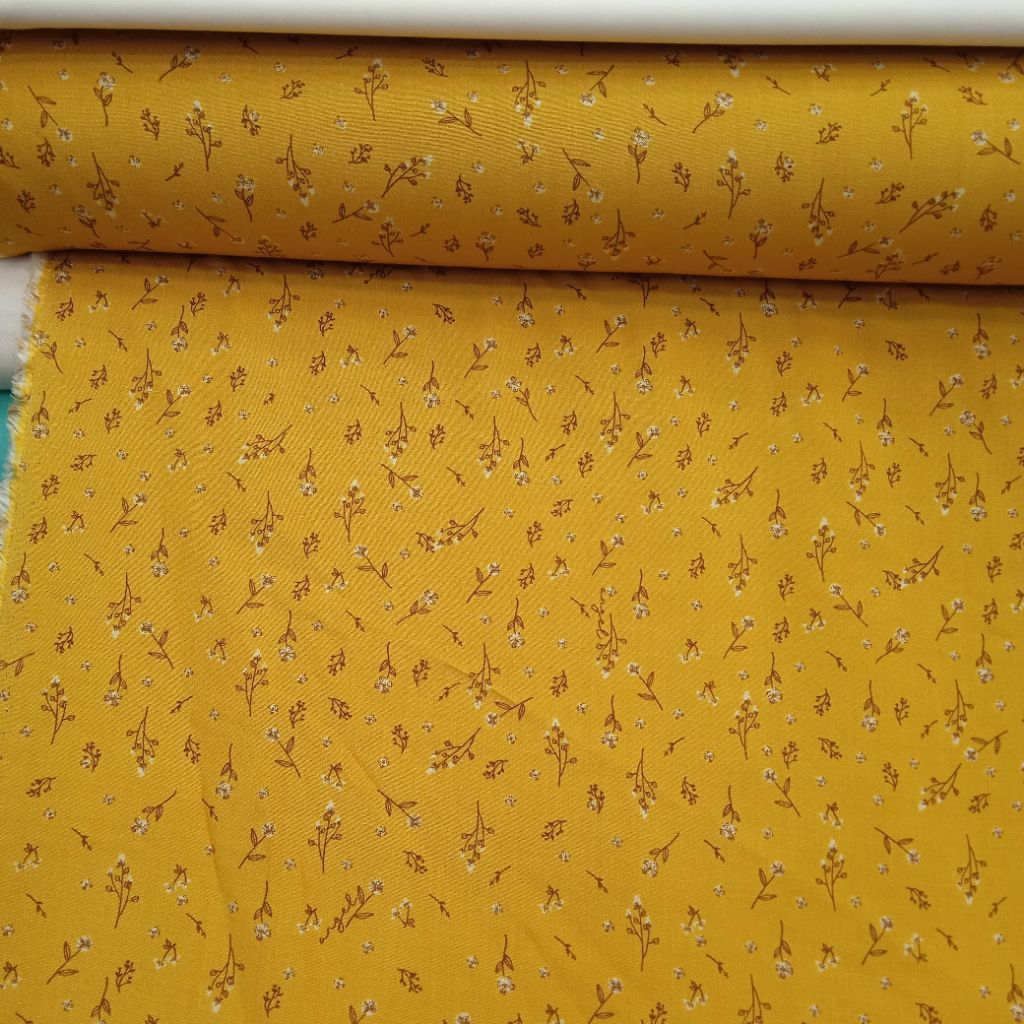 KAIN KATUN POPLINE PREMIUM IMPORT MOTIF BUNGA KECIL