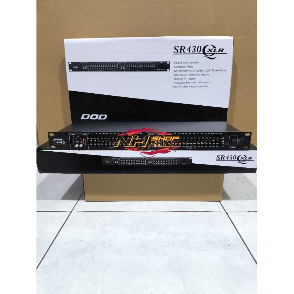 Equalizer DOD SR430 DOD SR 430 DOD 215 Grade A 2 x 15 Channel Dual Channel Equalizer DOD Graphic 1U 
