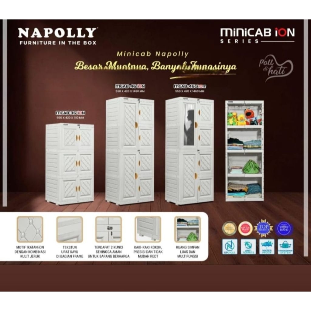 Lemari Plastik Napoly MCAB 46