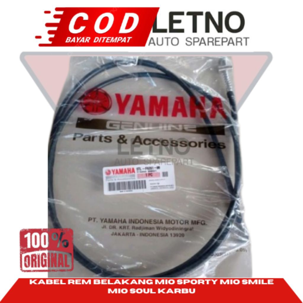 Kabel Rem Belakang Mio Sporty Mio Smile Mio Soul Karbu Kode-5TL Ori YGP
