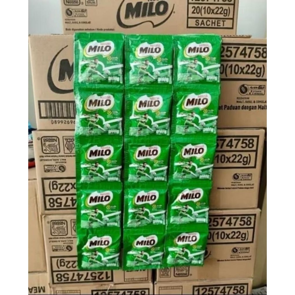 

Milo Sachet 1 dus isi 20 renteng