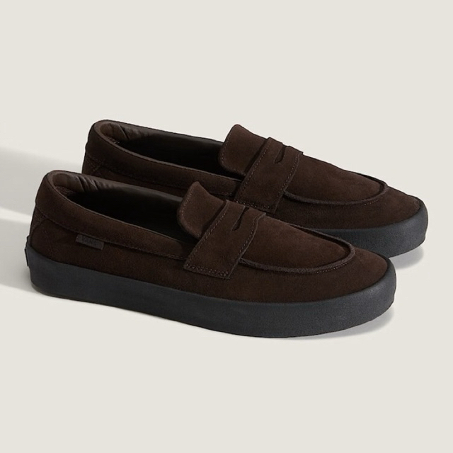Vans Skate Loafer Suede Shoe - Black/Brown