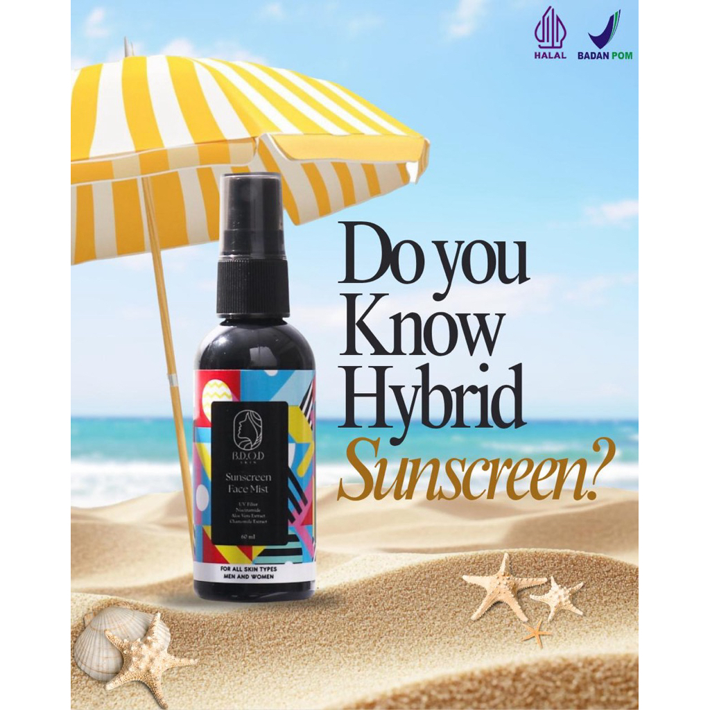 READY BDOD Skin Jakarta| Sunscreen Facemist BDOD Skin Sunscreen Dewasa Spray FaceMist BDOD Skin Suns