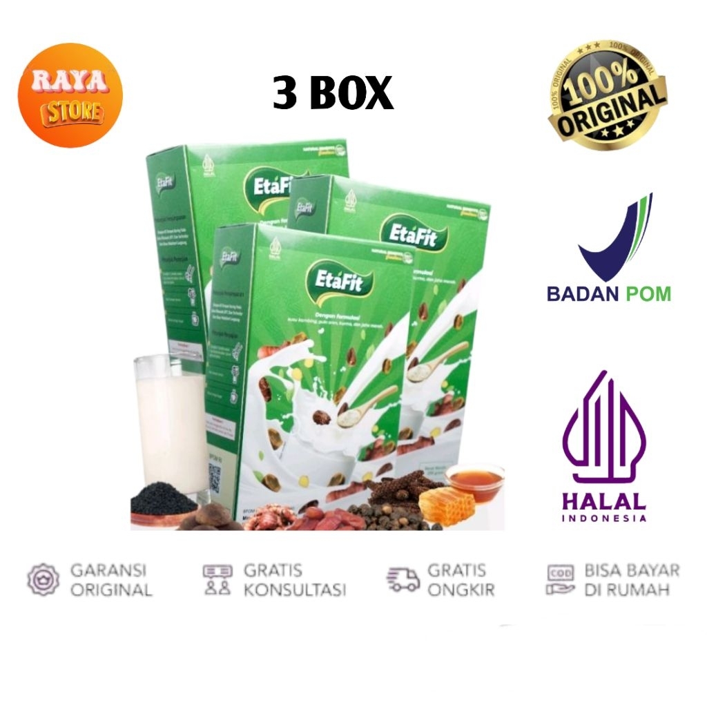 

ⓉⒻⓉ - E,,TA,,FI,,T 3 BOX Detox Penyakit Infeksi Paru Basah Berlendir Pneumonia Asma TBC Batuk Menahun Bronkitis Sinusitis Sudah Teruji Klinis - Susu Asli 100% Original