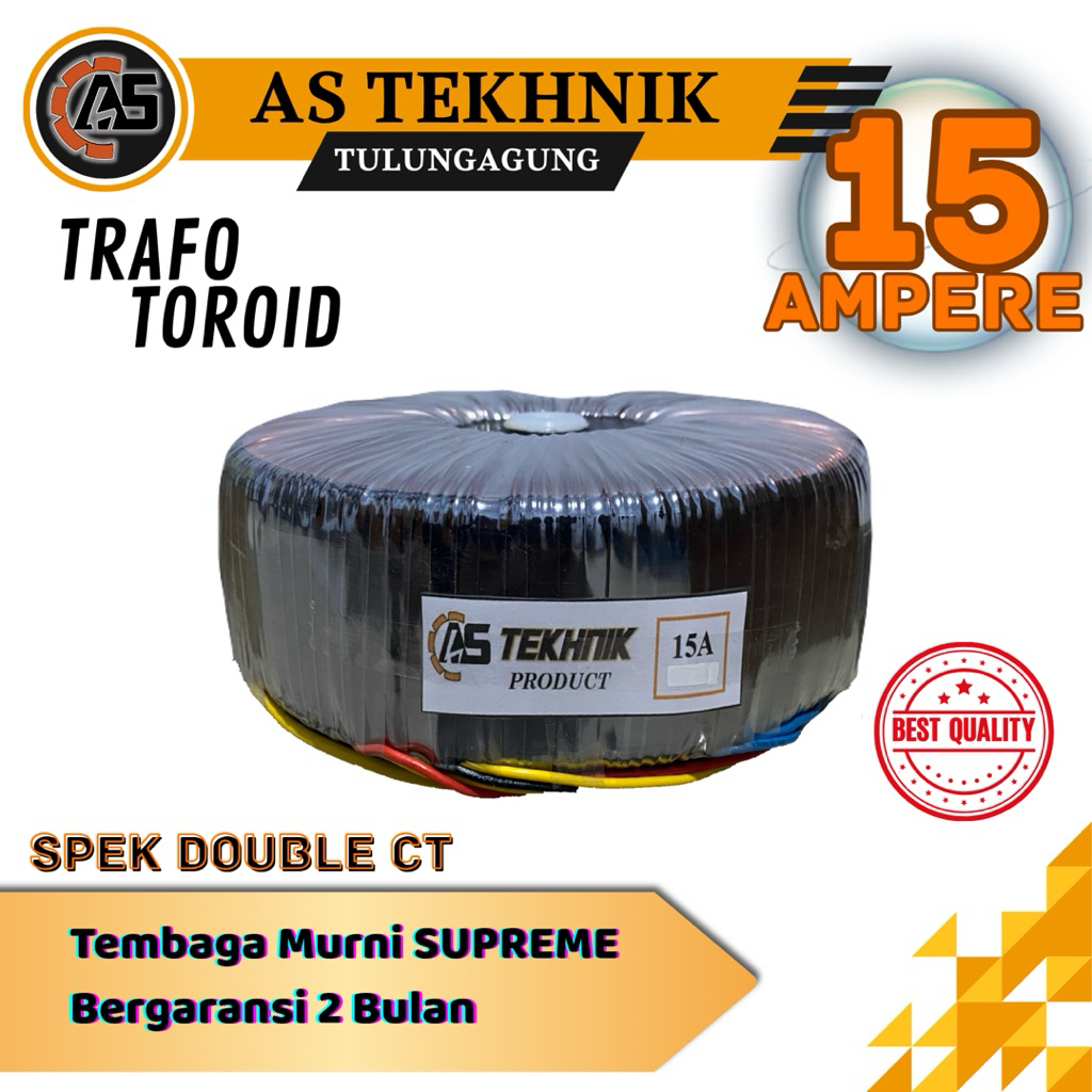 TRAFO TOROID DONAT 15A dobel CT 60V