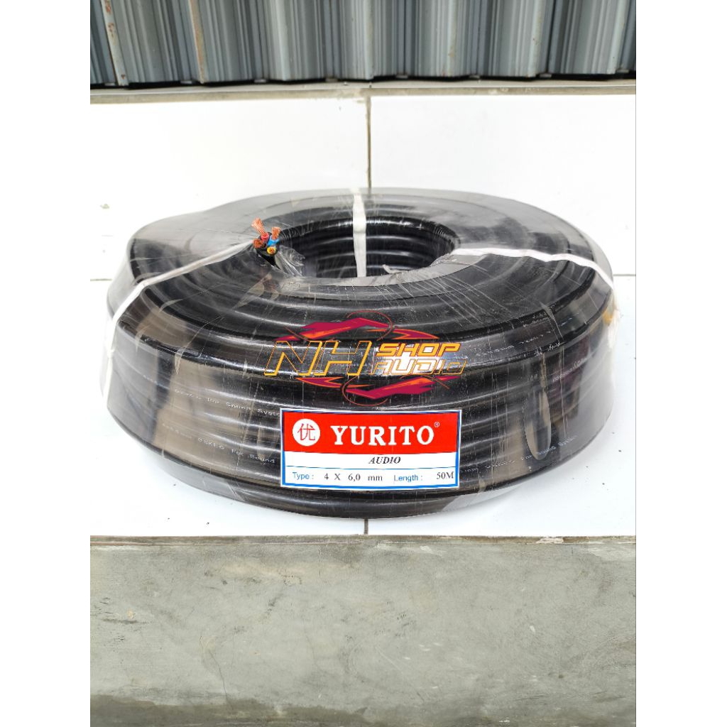 Kabel Serabut Audio NYYHY Yurito 4x6mm 1 Roll 50 meter kabel jenset 4x6.0 mm 4x6 mm 4x6,0 mm Roll 50