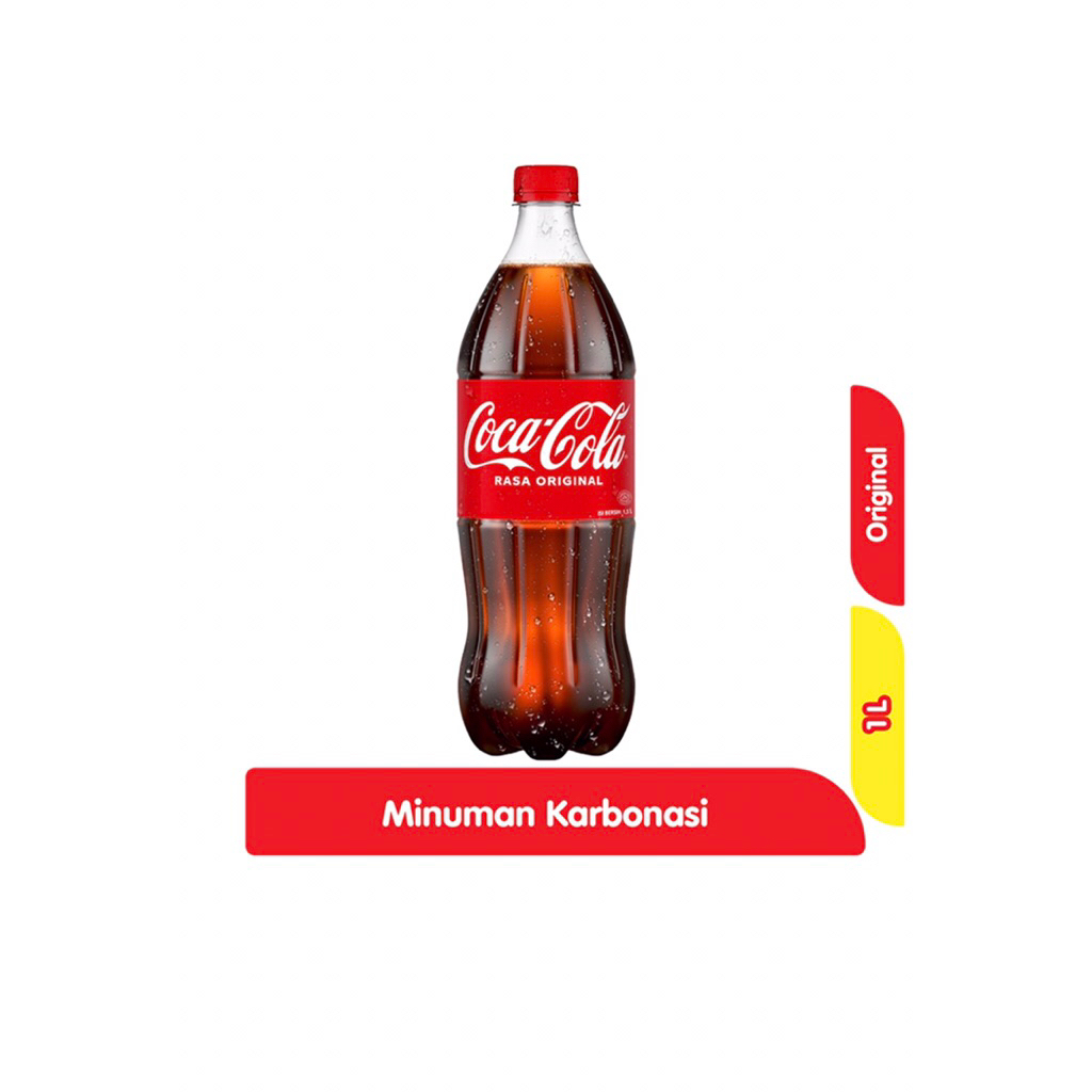 

Coca-Cola Original Minuman Soda Rasa Kola Botol 1L