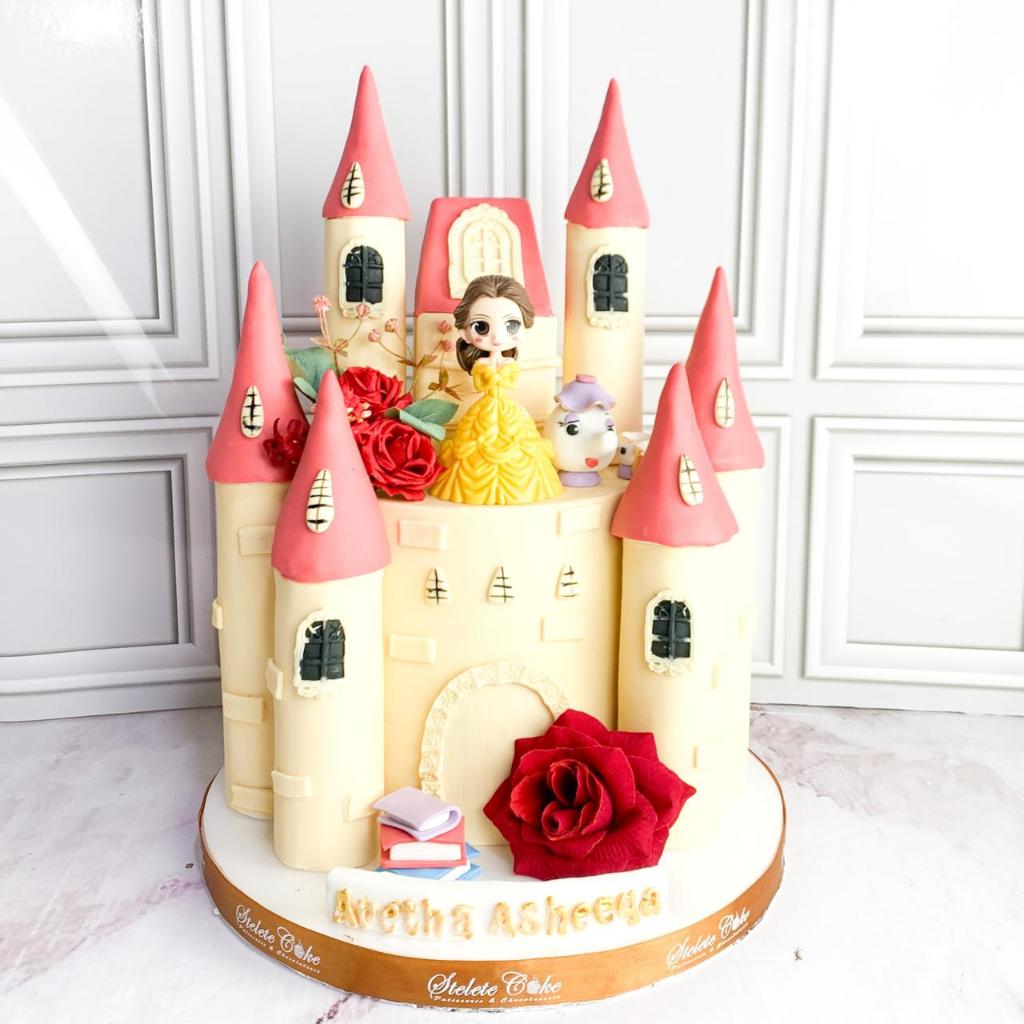 

Kue Ulang Tahun/Birthday Cake/Kue Ultah Tema Castle/Kue Belle/Kue Birthday Jakarta