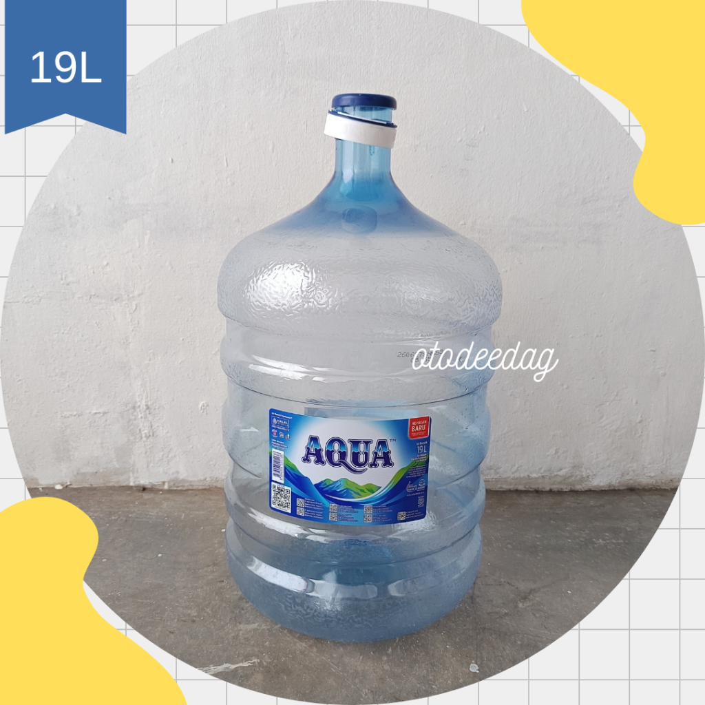 Aqua Galon Air Mineral Kosong 19L 19 Liter Baru