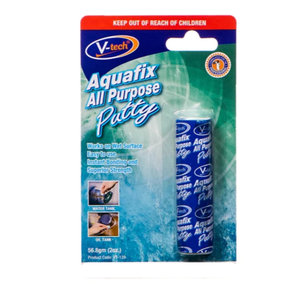 LEM DODOL / LEM TANGKI MINYAK / LEM TANGKI AIR / PIPA AIR RETAK VT-139 AQUAFIX ALL PURPOSE PUTTY 50 