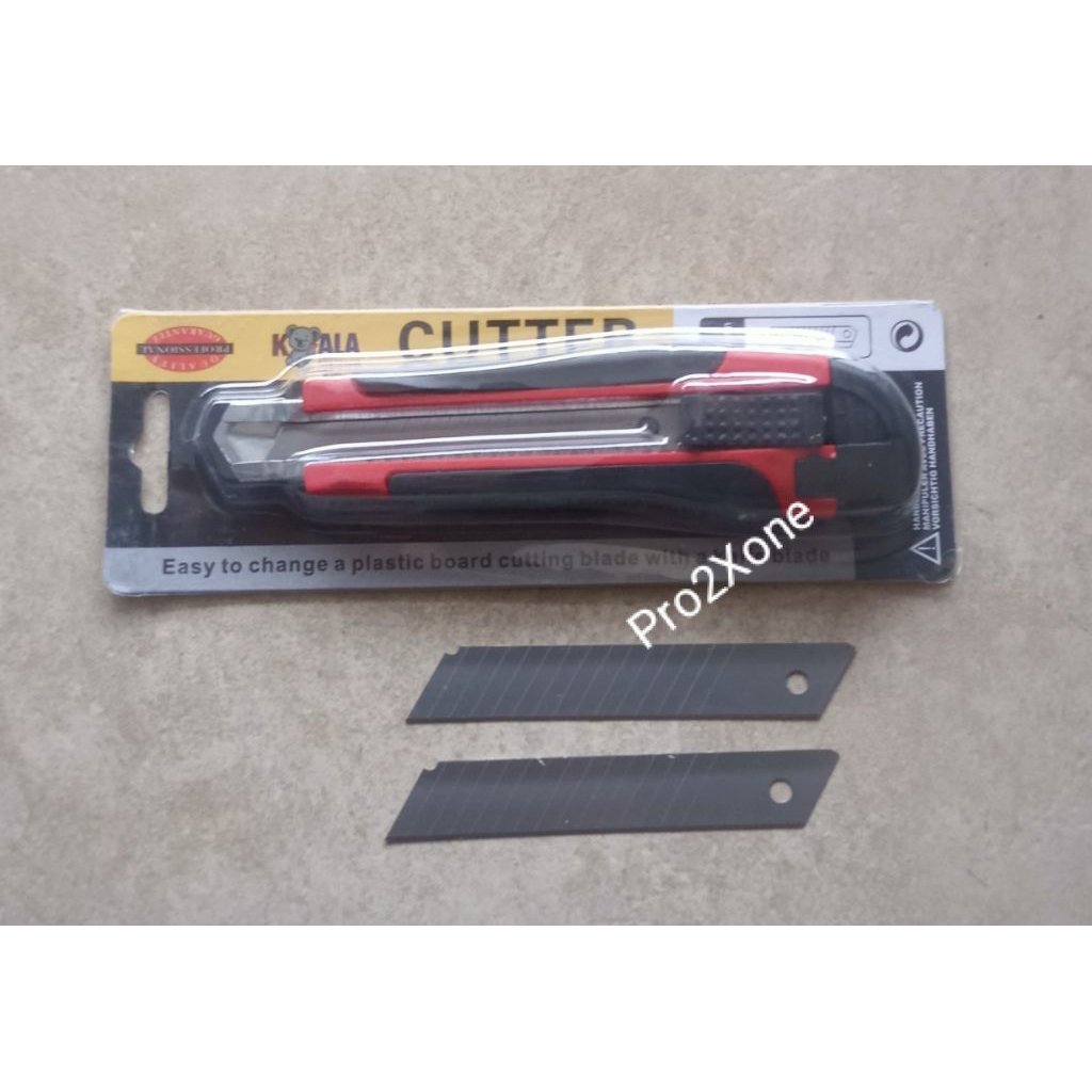 

PISAU CUTTER GAGANG KARET 3 PC MATA PISAU