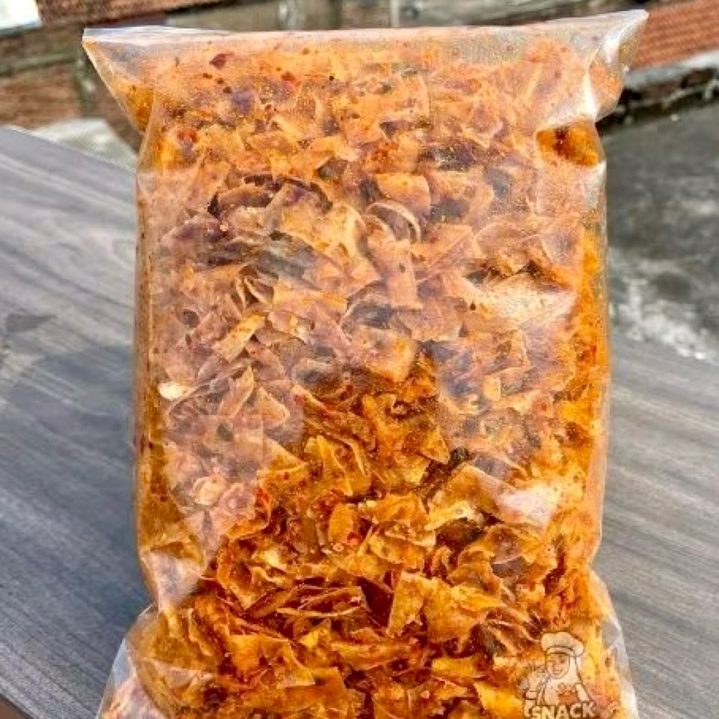 

Keripik Singkong Pedas Daun Jeruk Manggleng Singkong Enak Gurih Balung Kethek Pedas