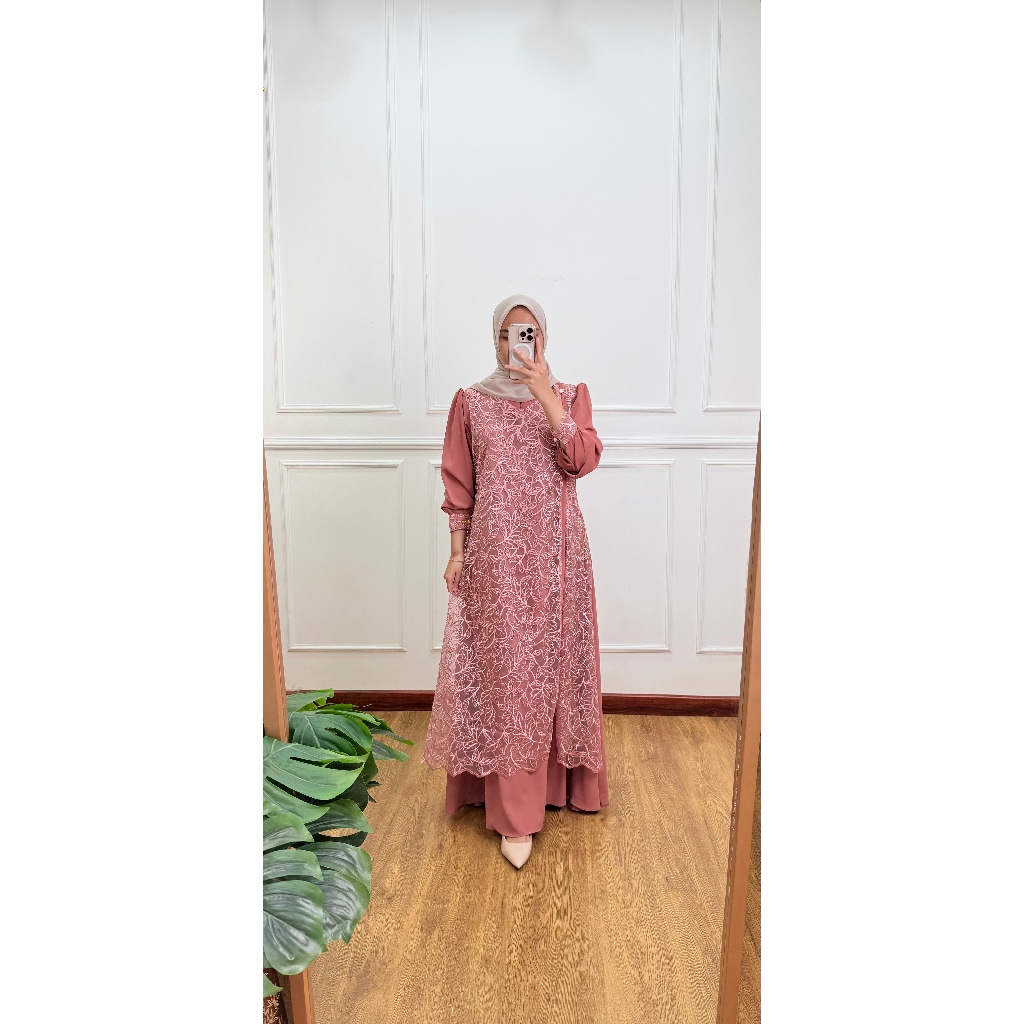 Gamis rania silk brukat