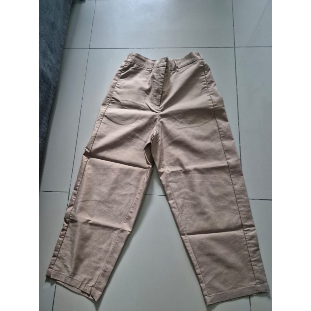 Celana panjang wanita Southaven size M coklat susu