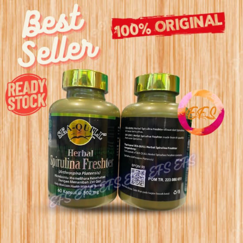 SeaQuill Spirulina freshter 60 kapsul