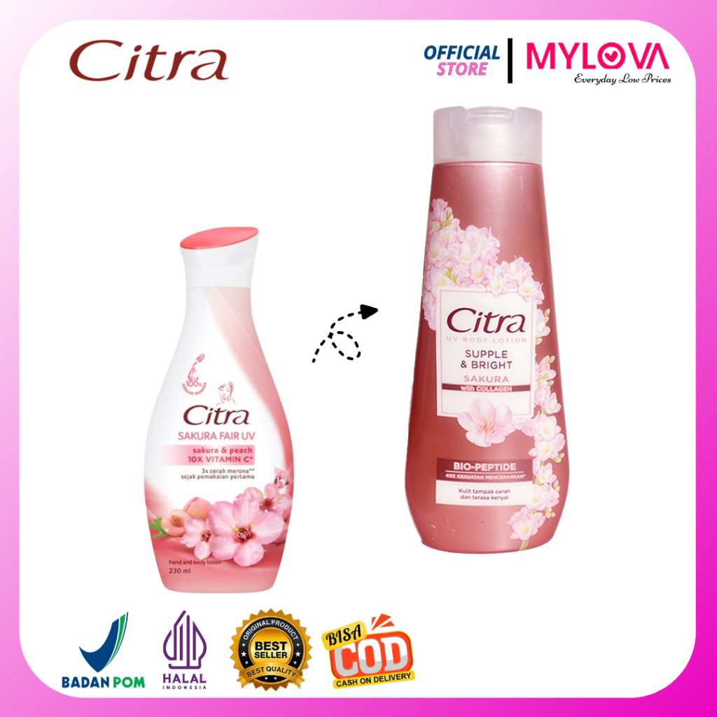 Citra Sakura Glow UV Handbody Lotion