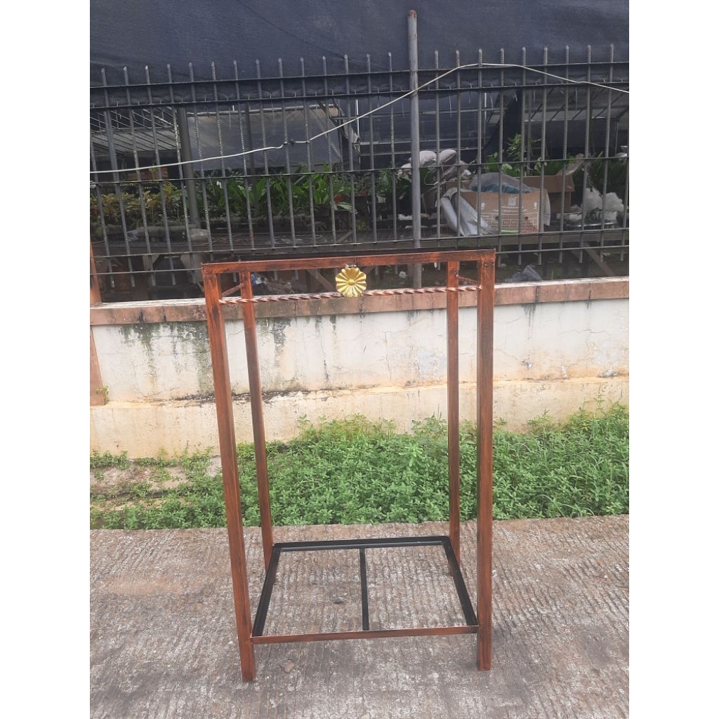 Rak besi aquarium 60x40 tinggi 100cm