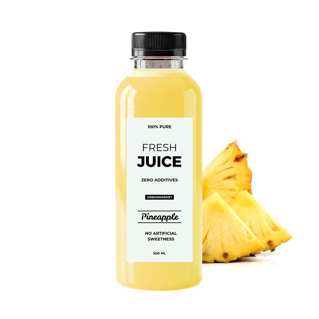 

Jus Nanas Segar Cold Pressed 500 ml – 100% Buah Asli, Murni Tanpa Gula Tambahan