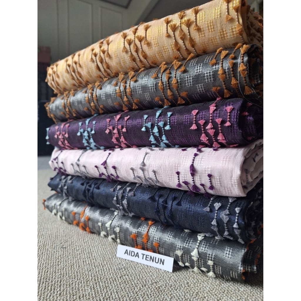 KAIN TENUN BULU JEPARA PREMIUM TENUN ATBM TENUN SONGKET BULU Code 006