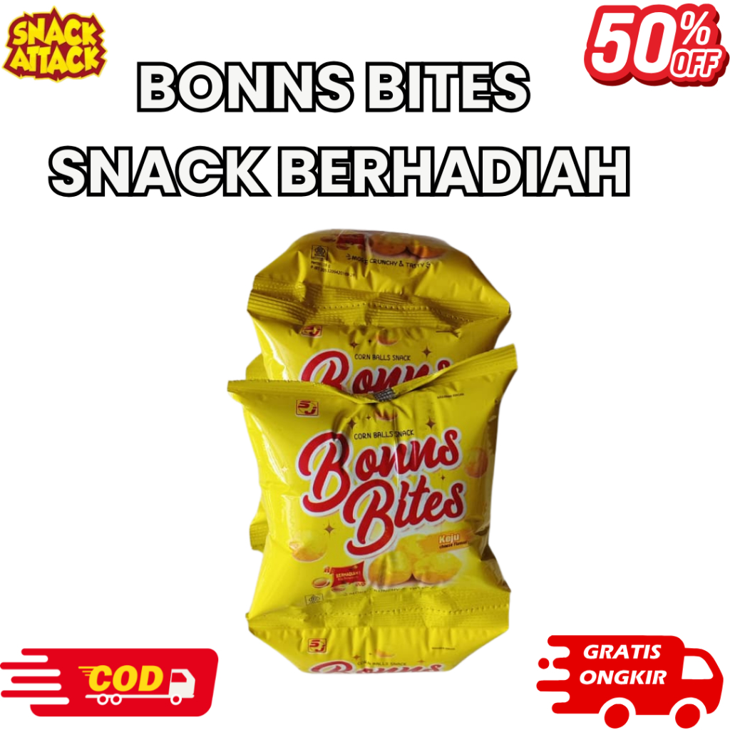 

BONNS BITES SNACK BERHADIAH VIRAL 10 PCS (RENTENG)
