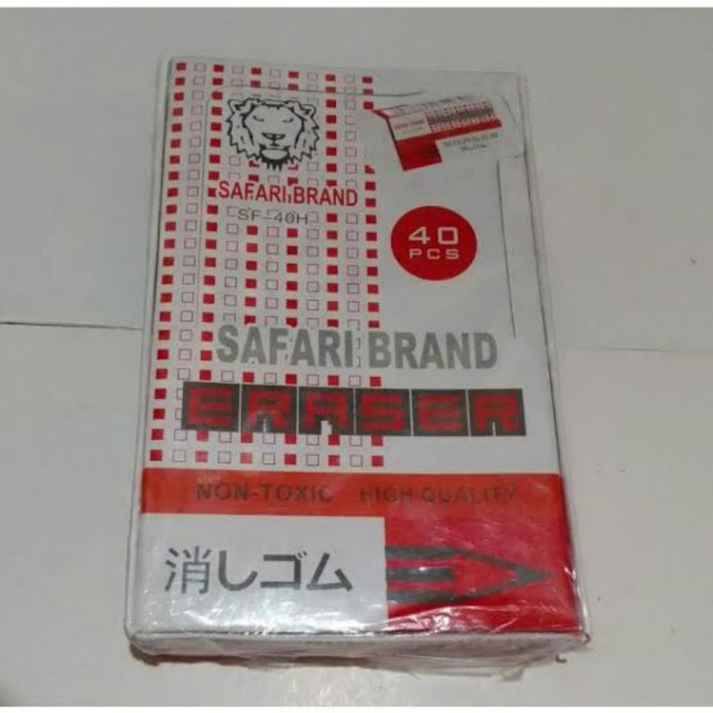 

ERASER SAFARI BRAND SF-40H / PENGHAPUS / SETIP SAFARI BRAND (40PCS)