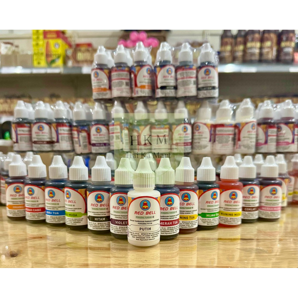 

Pewarna Makanan Cair Red Bell 30 ml Water Based Food Grade