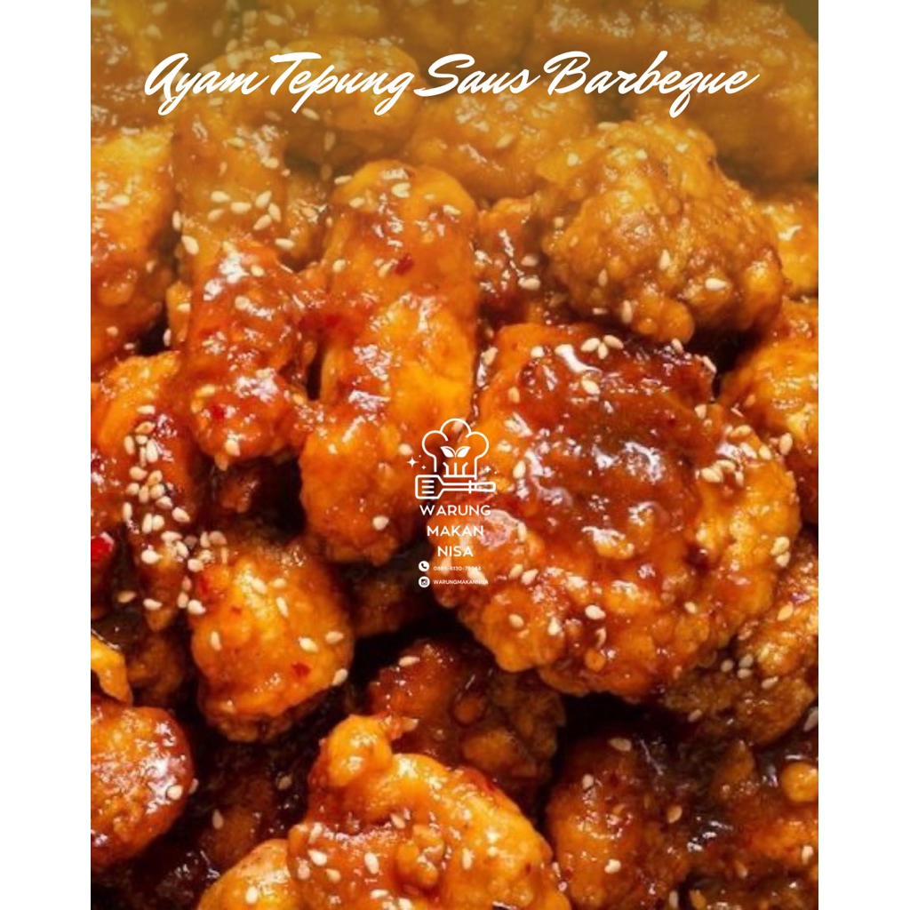 

Ayam tepung saus barbeque 400gr /masakan sehat fresh praktis