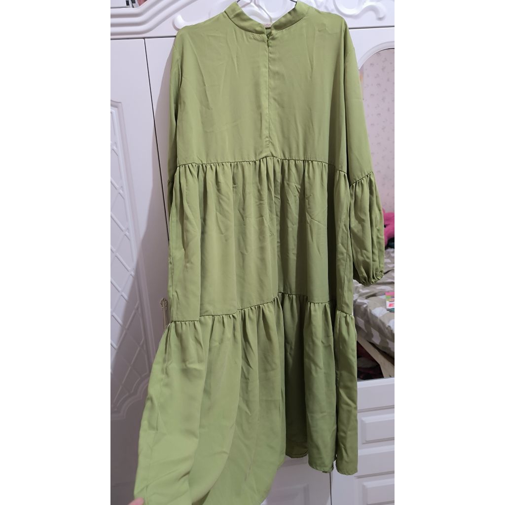 Mididress Tunik Hijau sage LD 106