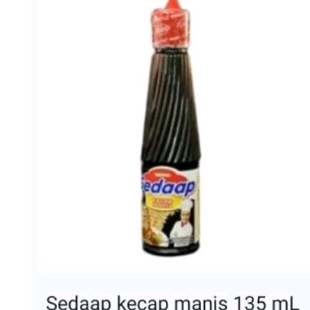 

kecap manis sedaap 135 mL kecap sedap