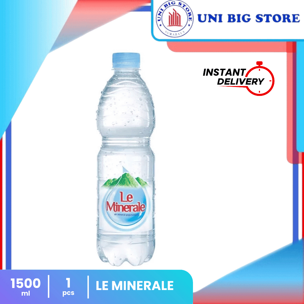 

Le Minerale Air MInum Mineral 1500 ml Botol 1.5 Liter